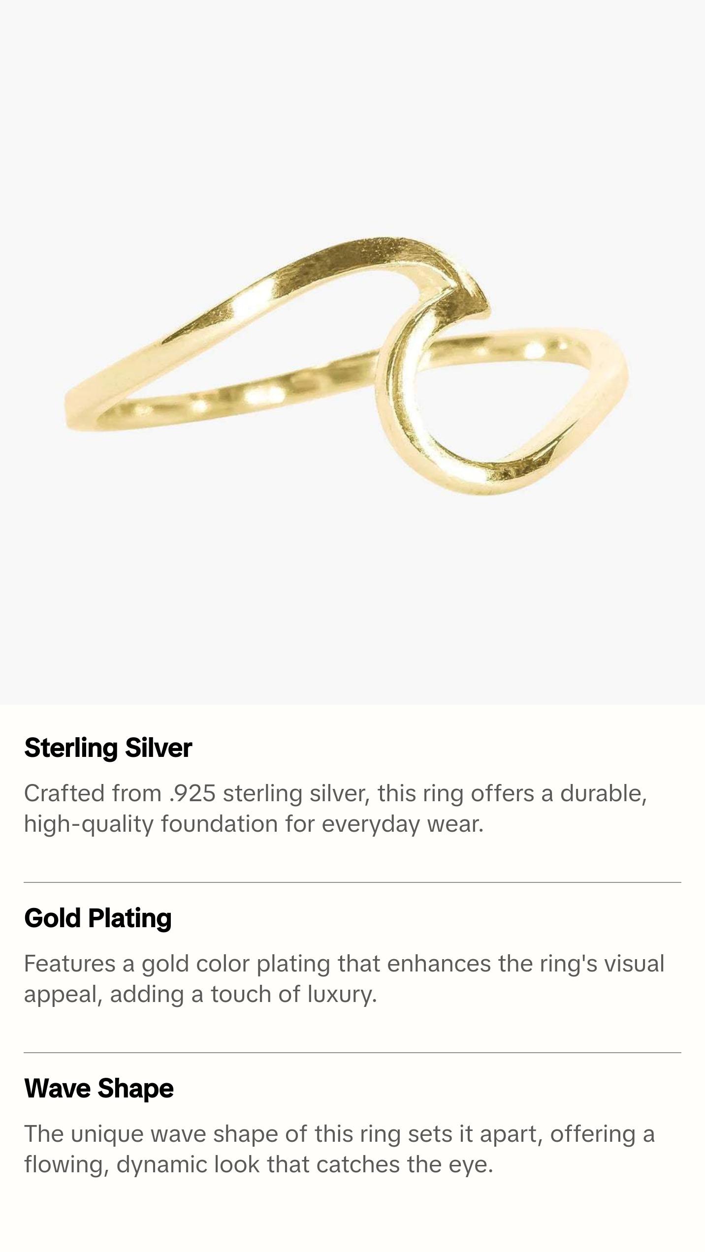 PURA VIDA - Wave Ring