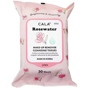CALA Makeup Remover Cleansing Tissues: Rose Water (30 Sheets)
