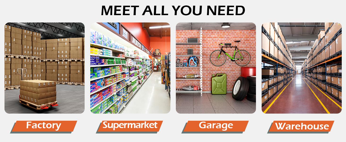 AECOJOY Heavy Duty Hydraulic Lift Winch Stacker 500 Lbs Capacity 32" Max Lift Height Pallet Truck Jack with Lockable Swivel Casters for Warehouse Workshop Garage Use Stacking