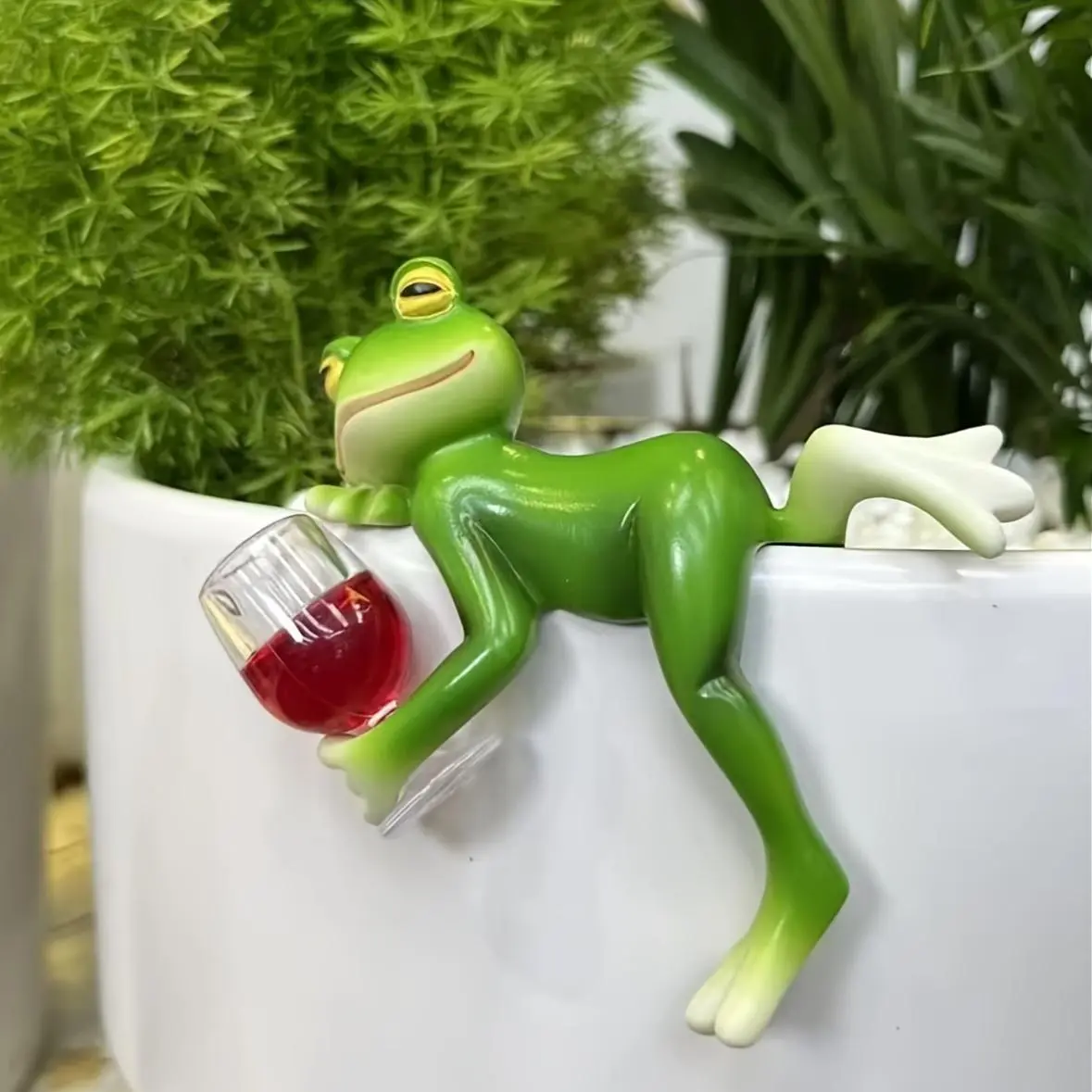 Creative Frog Design Garden Pot, Cute Frog Design Garden Planter, Garden Decoration for Outdoor, Balcony, Garden, Outdoor Planters