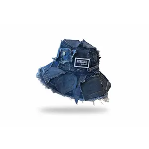 Dark Denim Detail Bucket Hat