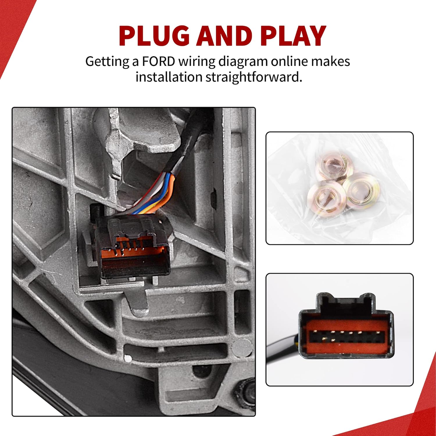 YITAMOTOR Towing Mirrors Car Accessories for 2007-2014 Ford F150 Power Heated with LED Signal and Puddle Light Tow Mirrors (Pair Set)