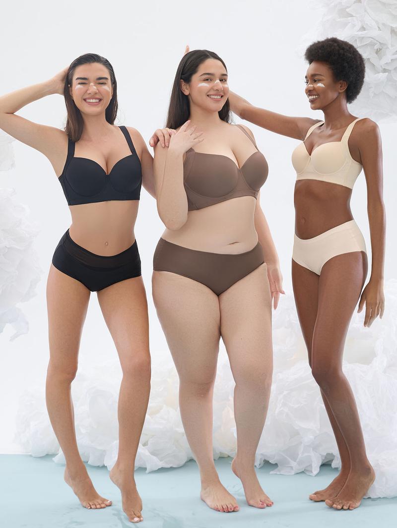 Mimilemon 3PCS Cozy seamless bra  push-up Full coverage bra for women everyday Comfort  full cup bra Seamless Tshirt Bras Sports Bra Bralette Basic Comfortable Fit Womenswear Everyday  TikTokShopBlackFriday Close comfortable Bra