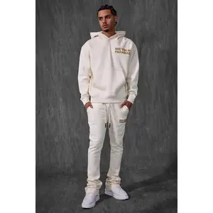 SYIP SWEATSUIT SET STACKED PANTS BONE