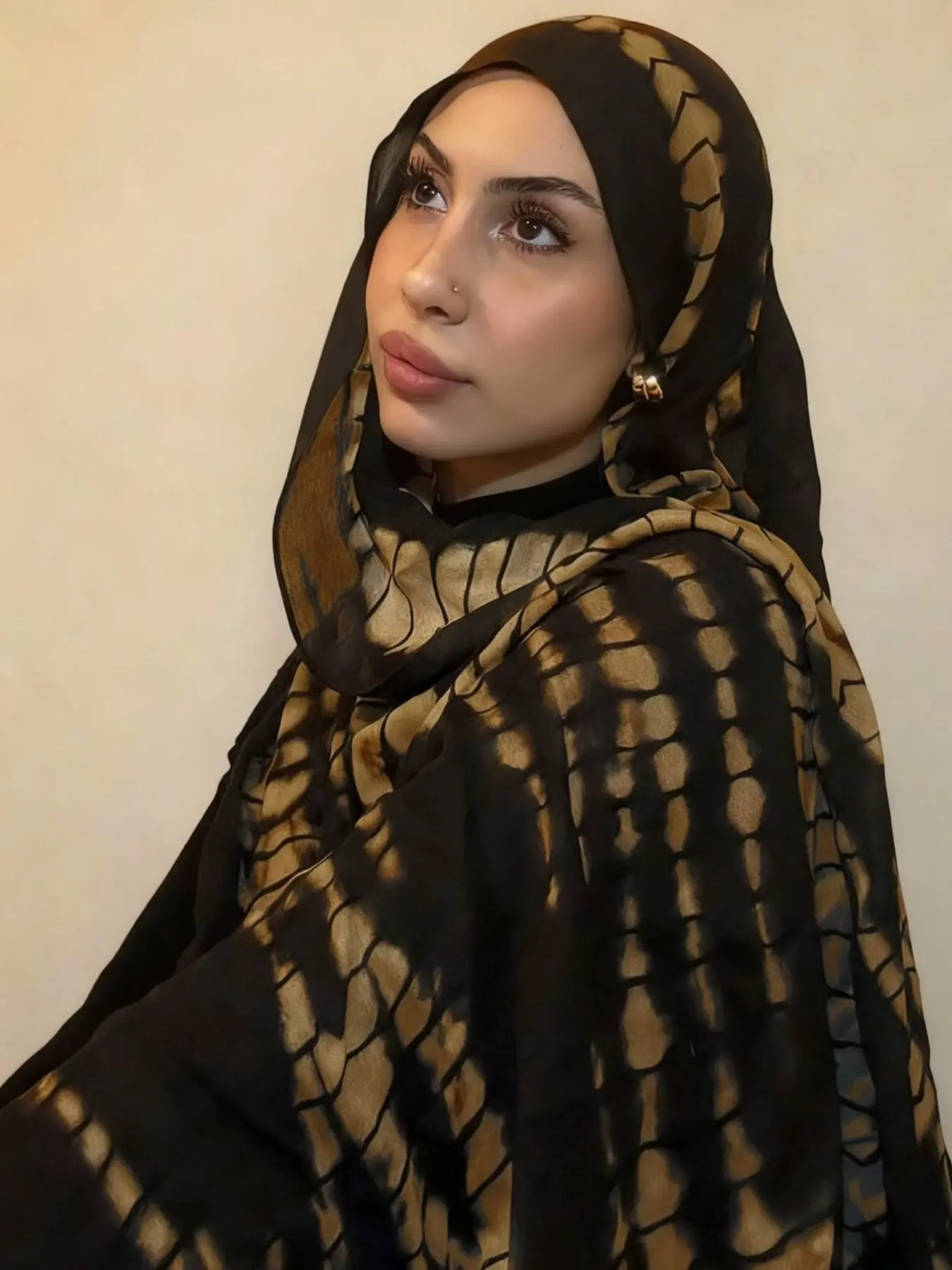 Boho Fashion Long Polyester Scarf for Women, Breathable Outdoor Headscarf Shawl, Casual Daily Wear Accessory, Perfect Birthday Gift