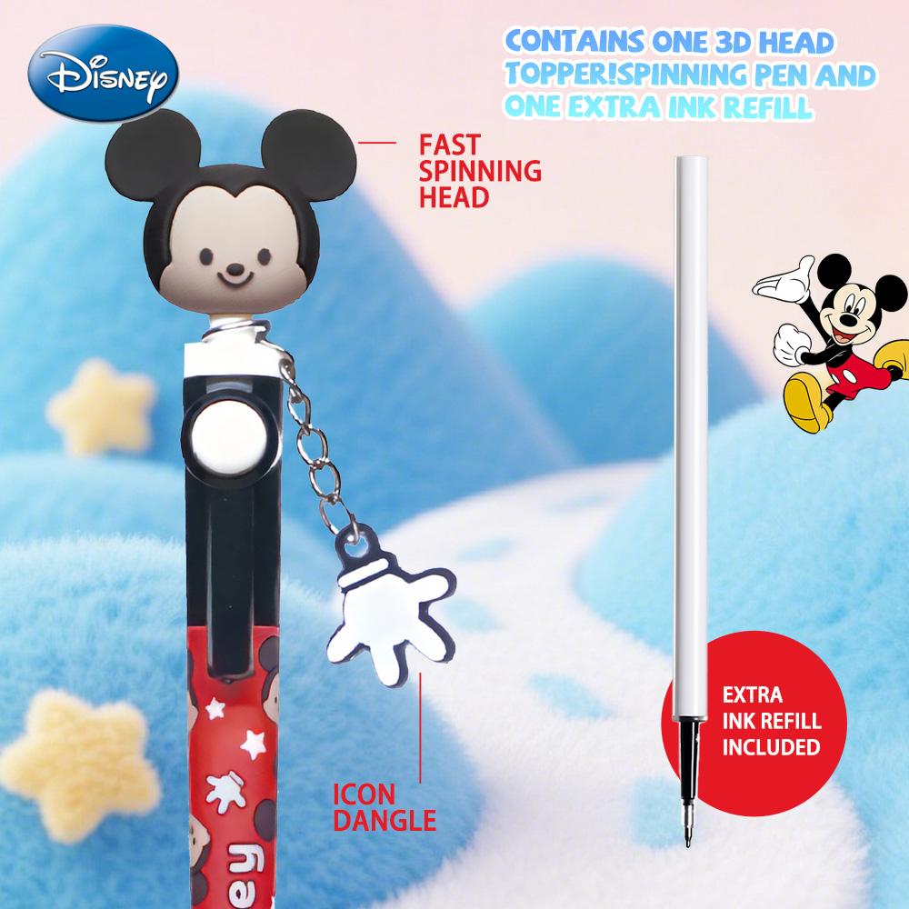Disney Mickey Pen Blind Box 1PC Officially licensed PVC 3D Head Topper Spinning Pen Anime Figure Collector Fan Gift Mickey Minnie Donald Goofy Chip Dale Daisy Disney Mickey Pen Blind Box 1PC Officially licensed PVC 3D Head Topper Spinning Pen Anime Figure Collector Fan Gift Mickey Minnie Donald Goofy Chip Dale Daisy