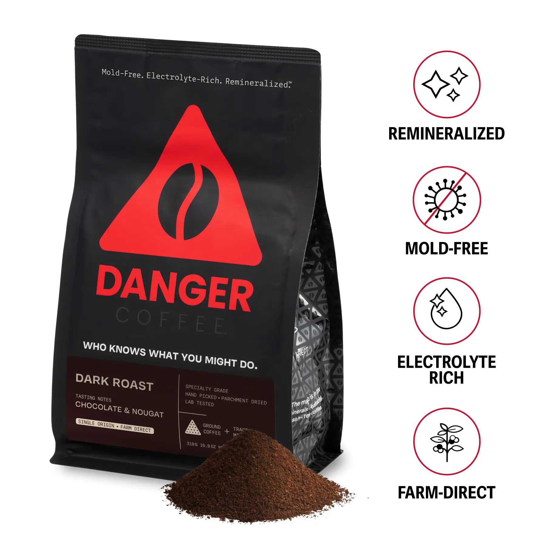Twin Pack - 2x Dark Roast Whole Bean + Free Scoop with clip