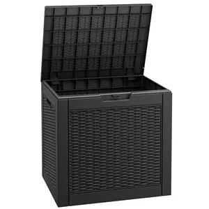 Outdoor Storage Box Weatherproof,  Resin Lockable Outdoor Storage for Secure Package Deliveries and Indoor Storage