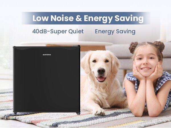 BANGSON Small Refrigerator, 1.7 Cu.Ft Mini Fridge With Freezer, Mini Fridge With Office, Energy Saving, Low Noise, Refrigerator For Office, Apartment, Dorm, Bedroom