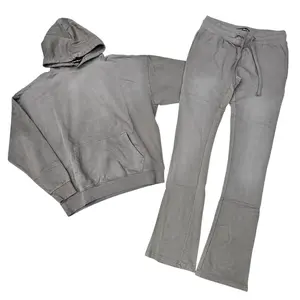 KINDRED PLAIN STATCKED SWEATSUIT GREY UB3021