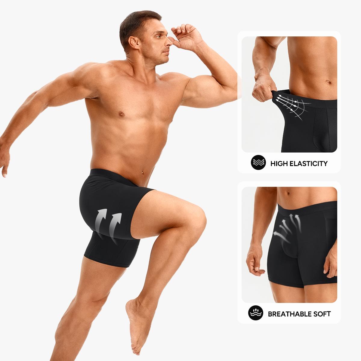 Nebility Men's Compression Shorts with Side Pockets High Performance Workout & Running Spandex Shorts for Enhanced Performance