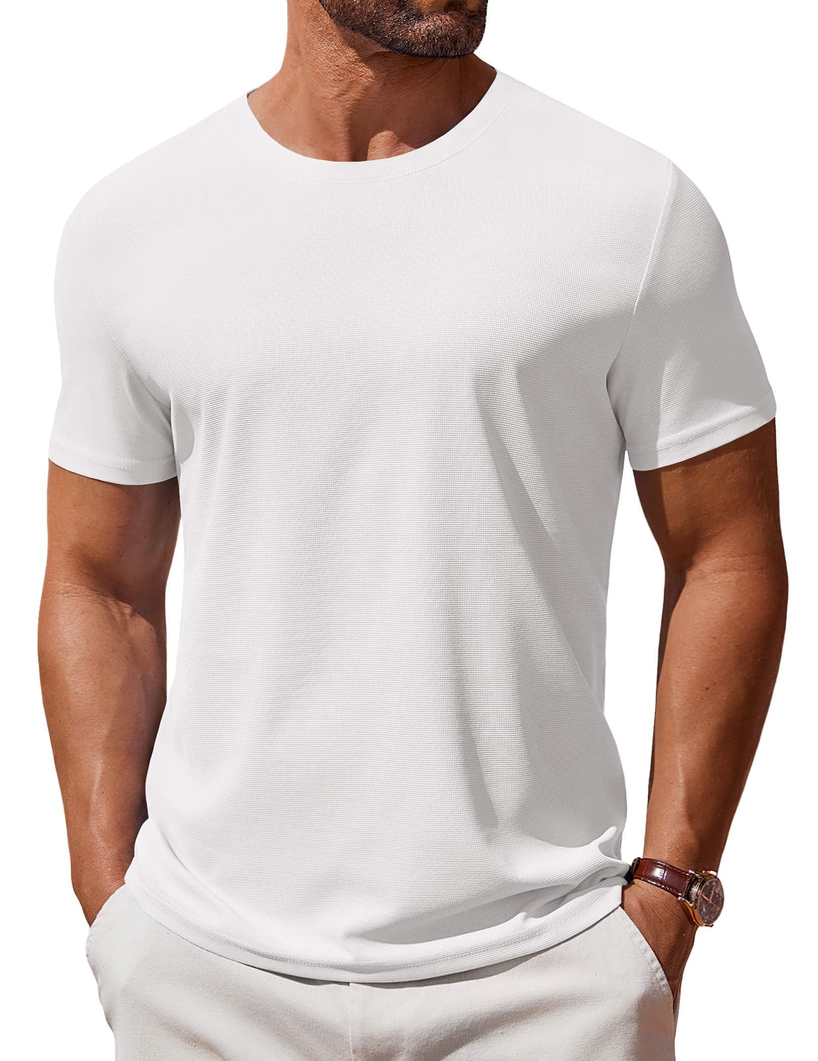 COOFANDY Men's T Shirt Short Sleeve Crew Neck T-Shirt Casual Summer Classic Basic Tee Shirts COOFANDY Men's T Shirt Short Sleeve Crew Neck T-Shirt Casual Summer Classic Basic Tee Shirts