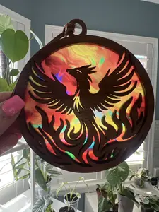 Phoenix Suncatcher for Sunny Window