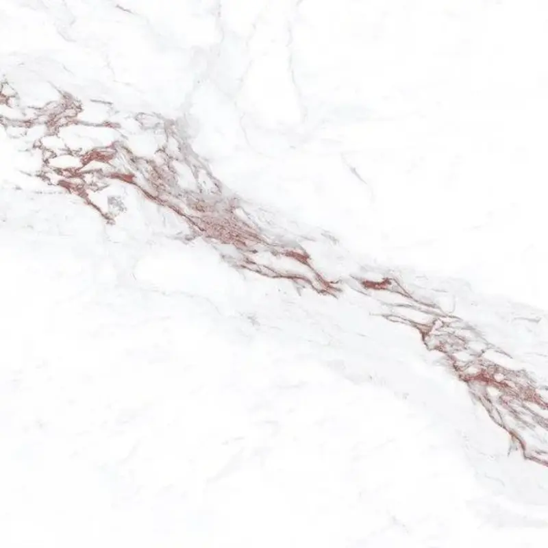 My Luxury Flooring MK PANTON Calcatta Oro Red Porcelain Tiles - 24 x 48 Inch White Calacatta Marble Gold Red Veining - Glossy Finish 15.5 Sqft per Box | Pallet of 10 Boxes (155 sq-ft)
