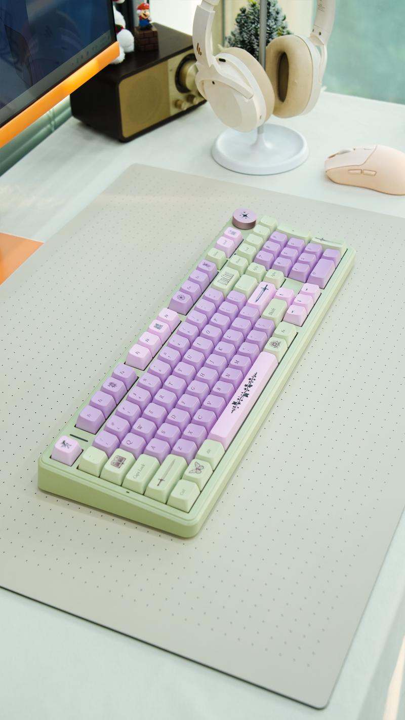 [AULA × Jesnerdingout Co-Designed] Fae Blade F99 Pro Wireless Mechanical Keyboard, 99% Layout, Tri-Mode Connectivity, Hot-Swappable, With Knob Control, RGB Backlight