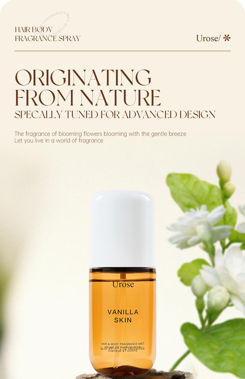 Unisex Vanilla Body Spray-Body & Hair Fragrance Mist Aroma Cologne 65ml Perfume