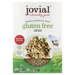 Jovial Organic Brown Rice Pasta, Orzo, 12 oz (340 g)