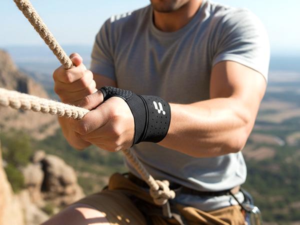 Fitomo Ultra-Thin Ergonomic Wrist Brace with Soft Thumb for Left Right Hand - Breathable Yoga Fabric & Compression Strap Wrist Guard for Women's Fitness - 0.5mm Seamless Wrist Support Companion for Typing, Handworking, Motorcycling, All-night Sleeping