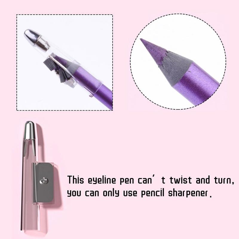 12Pcs Colored Gel Glitter Eyeliner Pencils Set – Waterproof Smudge-Proof Eye Liner Kit with Dark & Light Shades, Emerald Green, Sky Blue, Royal Blue, Black, White, Pink, Purple, Brown, Gold – Long-Lasting Liquid & Pencil Delineadores