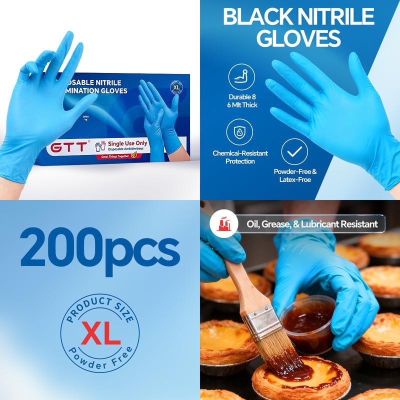 500pcs Heavy-Duty Blue Nitrile Gloves , Extra Thick 8 Mil, Oil Resistant, Powder-Free, for Industrial, Salon, Laboratory, Kitchen, Cleaning - Bulk Value Pack (S/M/L/XL), Salon Supplies, Professional Workwear, Reinforced Protection, Home Cooks 500pcs Heavy-Duty Blue Nitrile Gloves , Extra Thick 8 Mil, Oil Resistant, Powder-Free, for Industrial, Salon, Laboratory, Kitchen, Cleaning - Bulk Value Pack (S/M/L/XL), Salon Supplies, Professional Workwear, Reinforced Protection, Home Cooks