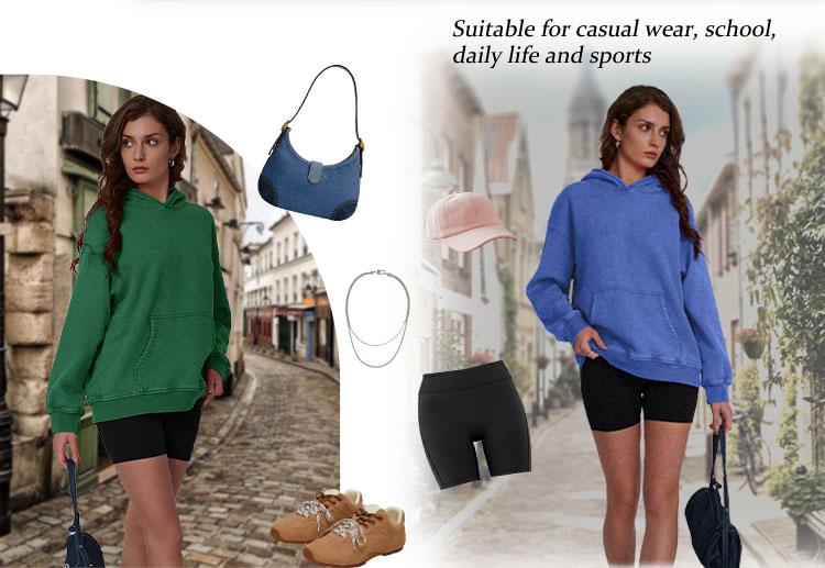 AUTOMET Fade Craft Unisex Casual Oversized Acid Wash Tops Hoodie Pullover-Athletic&Warm, Long Sleeve Relaxed Fit Sweatshirt Soft Women Basic Womenswear SpringFresh  Red SpringStatements