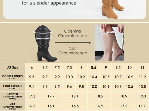 Women's Extra Wide Calf Cowboy Boots Wood Embroidered Western Cowgirl Knee High Boots Footwear Decor Red Leather