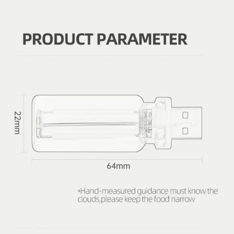 Car USB Touch Dimmable LED Filament Night Light – Portable Plug-and-Play Warm Ambient Light for Car and Bedroom,techvibes