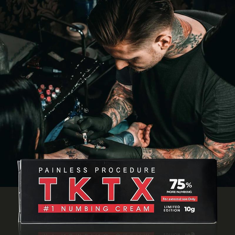 New style 80％TKTX Tattoo External Cream, Relief Cream for Tattoos, Waxing, Microneedling, Lecithin External Cream(10g) Cosmetic. Soreness Itching
