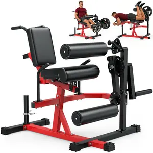 Bearbro Leg Extension and Curl Machine,Quick Adjustment Multifunction Leg Curl Machine Leg Extension Machine and Lying Curl Machine for Home Gym