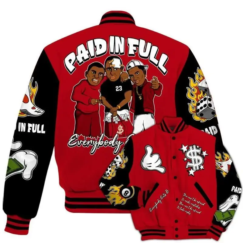 Varsity Jacket To Match Bred Velvet 11s, Baseball Varsity Jacket, Sporty Streetwear Look, Everyday Casual Jacket