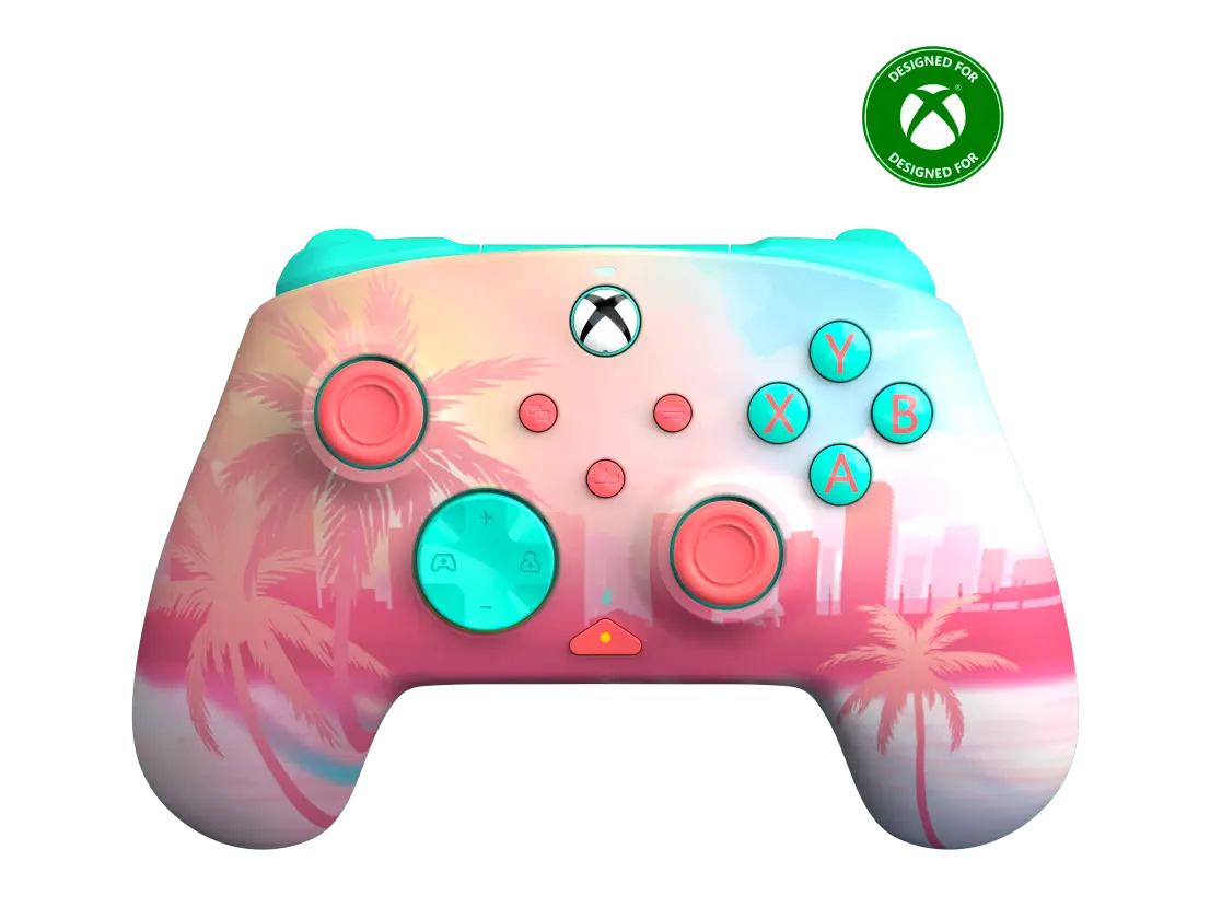 Turtle Beach Pacific Skyline Wireless Controller for Xbox and PC - RGB lighting, TMR thumbsticks, dual rumble motors, mappable back buttons