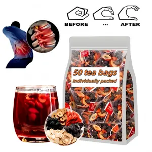 Kidney Tea Formula Ginseng Five Treasure Tea, Ginseng Mulberry Herbal Health Tea Kidney Cleanse for Men & Women, te de riñon Saludable Organica Beverage