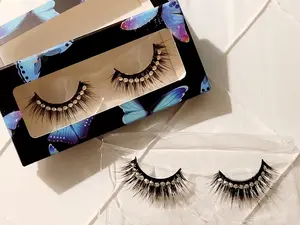 3D Eyelashes with Shiny Rhinestones