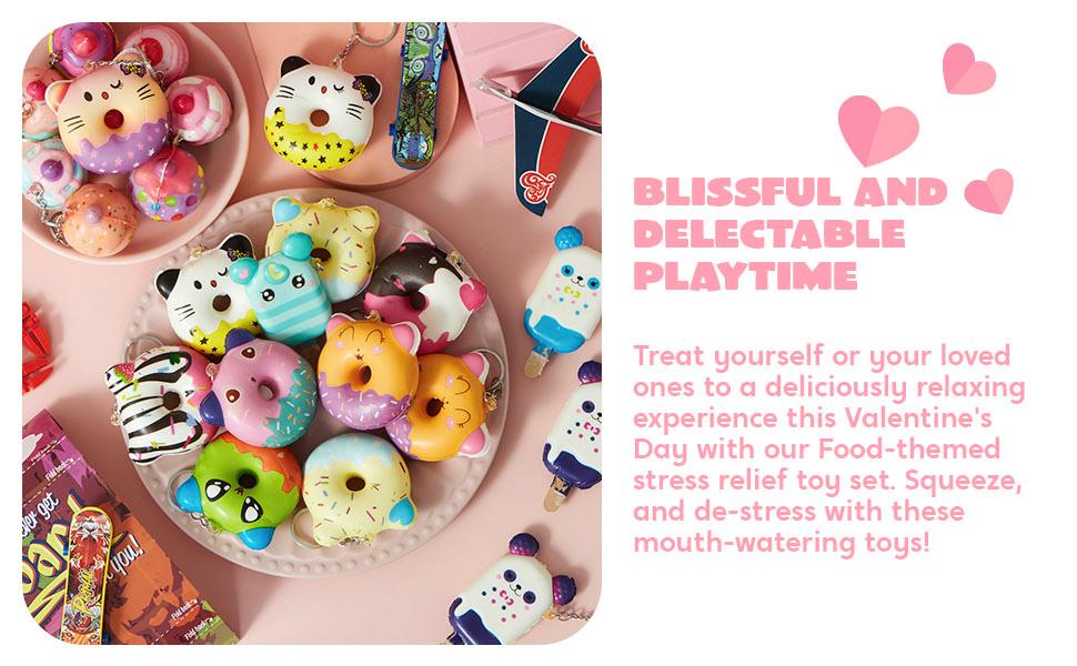 30 Pack Valentines Day Gift Cards with Galaxy Slime Stress Relief Fidget Toy for Kids Party Favor, Classroom Exchange Prizes, Valentine Party Favors, Valentine’s Greeting Cards 2025 Valentine Exchange Cards  easter gifts for kids