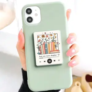 CrystalLovee Just One More Chapter Phone Grip, Bookish Kindle Grips, Book Lover Popsocket