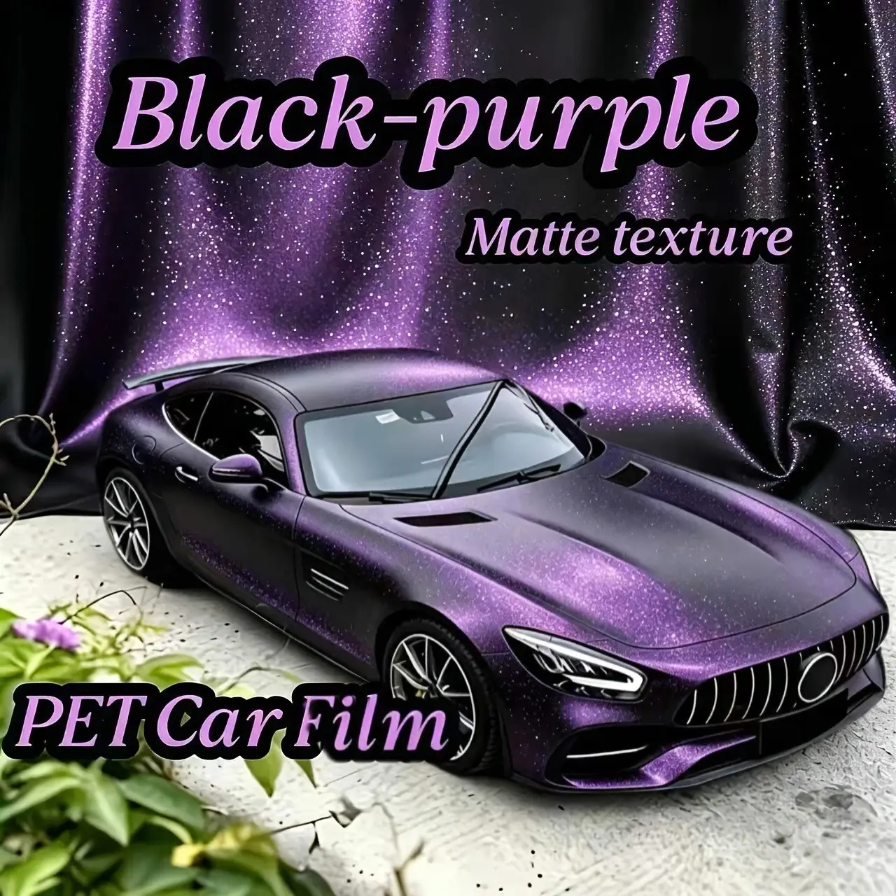 Car Wrap Film, Vinyl Car Decal, Body Sticker 50cm X 300cm, Phantom, High-Quality Pet and Vinyl, Bubble-Free Installation, Vehicle