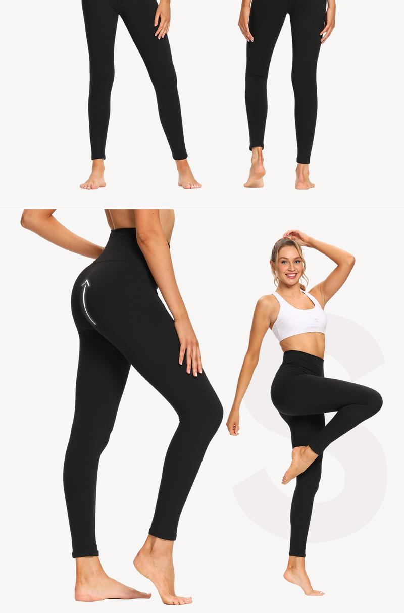 SHOWITTY Women's High Waisted Tummy Control Leggings – Comfortable Yoga Pants for Daily Wear, Cycling, Workout, Travel & Running