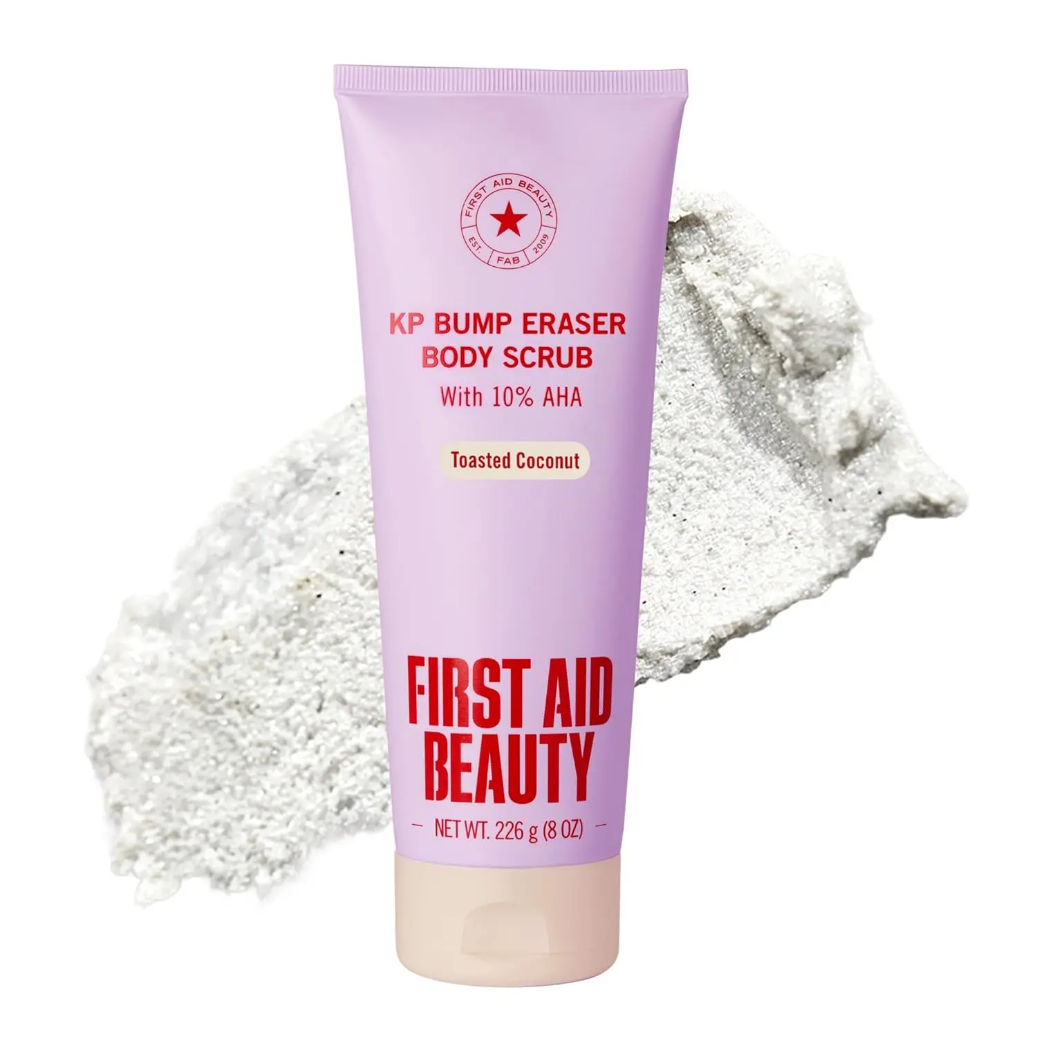 First Aid Beauty KP Bump Eraser Body Scrub Toasted Coconut, 10% AHA Keratosis Pilaris Exfoliator