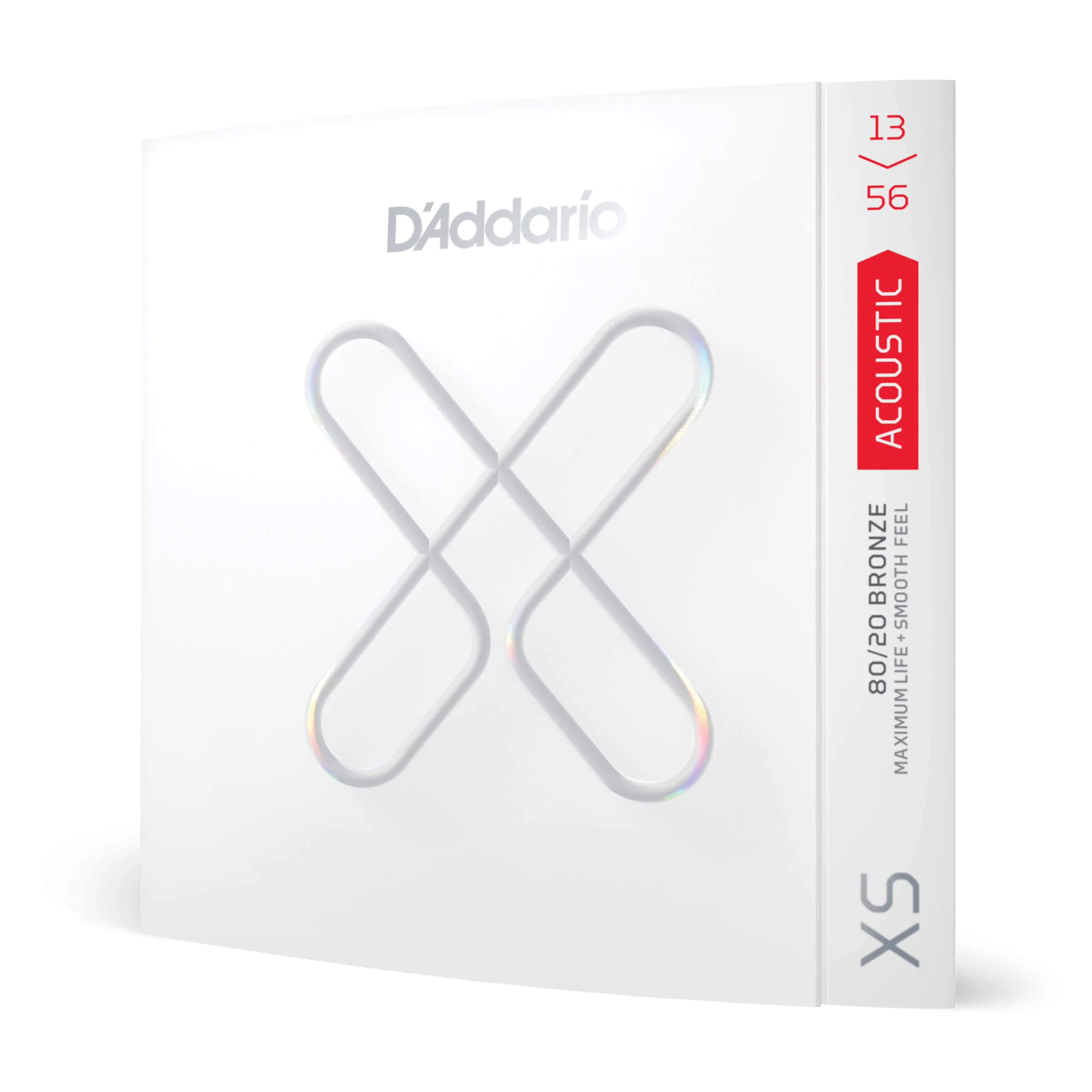 D'Addario 13-56 Medium, XS 80/20 Bronze Coated Acoustic Guitar Strings D'Addario 13-56 Medium, XS 80/20 Bronze Coated Acoustic Guitar Strings