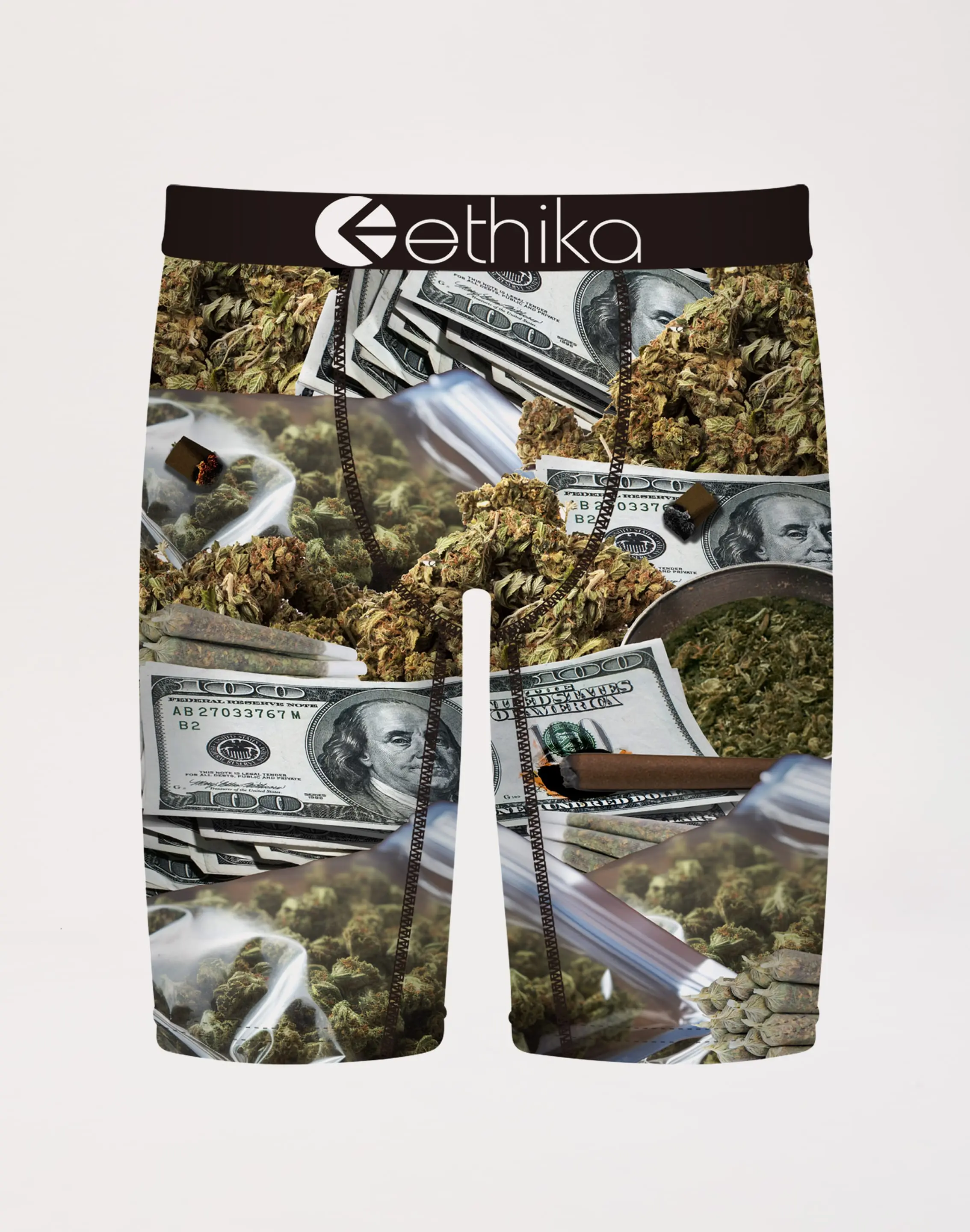 Mens Ethika Chronic Currency Boxer Briefs