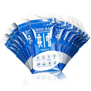 Portable Disposable Urinal Bag 12 PCS, 800ML Emergency Pee Bags for Travel, Unisex Urine Bag for Camping, Traffic Jams, Pregnant & Elderly Patients