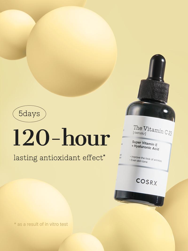 [COSRX Official] The Vitamin C 23 Serum (20ml) | HIGHLY-CONCETRATED & STABILIZED PURE VITAMIN C, KOREAN SKINCARE, Age Spot Brightening Hyaluronic Acid