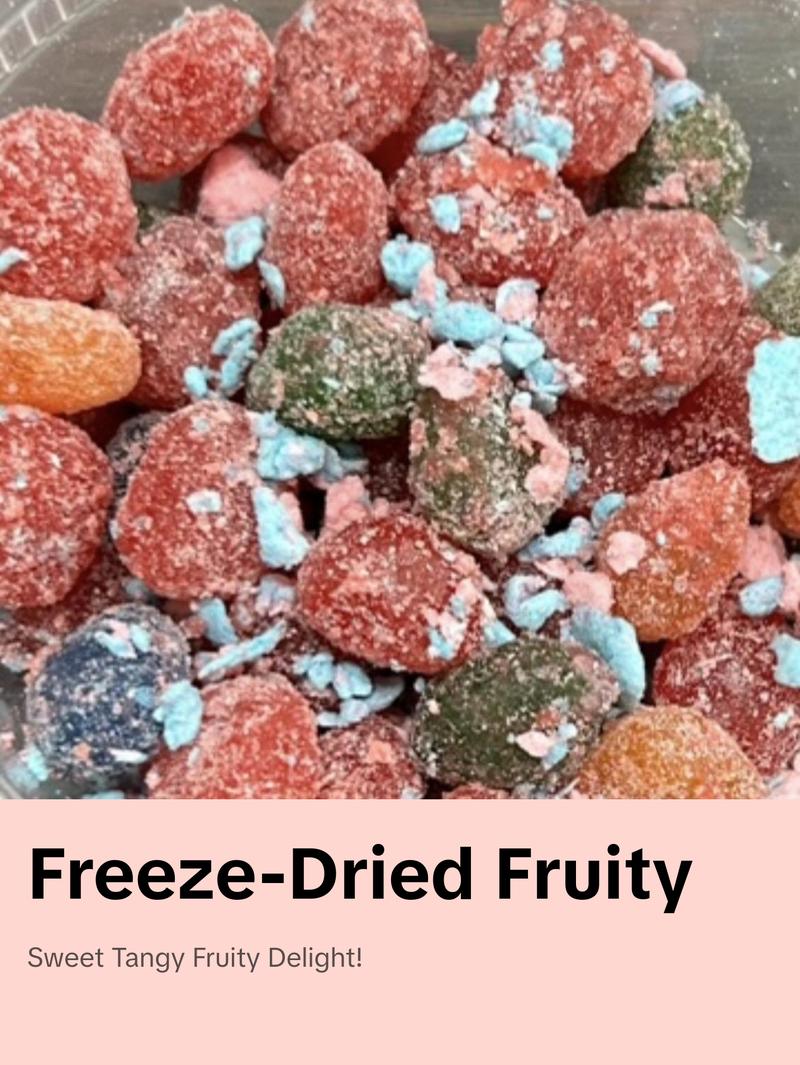 cotton candy covered gushers fruit shop