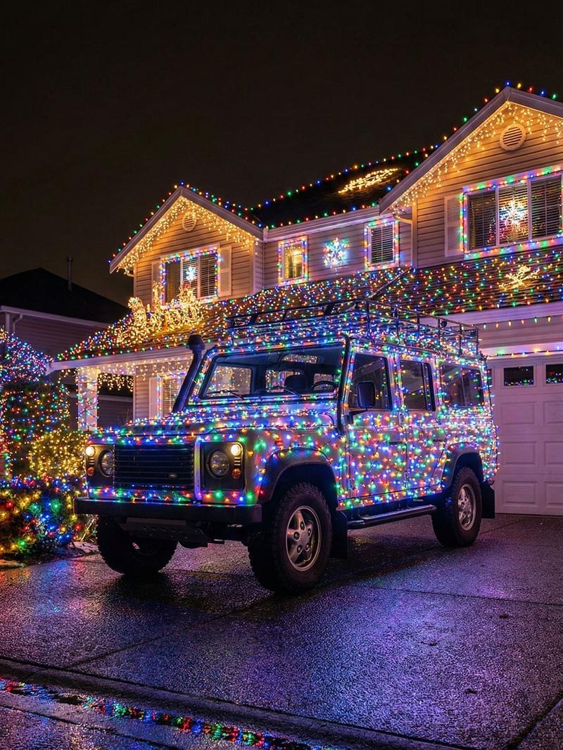 132FT/66FT LED Car Light String Multi-Color USB Plug Cool Light Source, Waterproof, Low Heat Ideal for Vehicle Decorations, Automotive Ambient Lighting, Christmas Car Lights