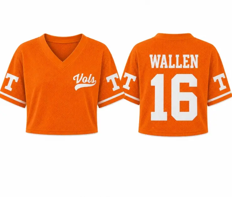 Country Music Baseball Jersey, Wallen Vol. 98 World Tour 2026 Jersey, Unisex Button Up Sport Shirt, Concert Fan Apparel, Casual Streetwear Gift