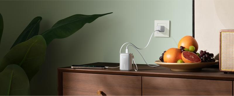 [Live Only]Anker Nano Power Bank, 10,000mAh Portable Charger with 2.3 ft Anker InstaCord Retractable Cable, 45W Max Compact Battery Pack, Smart Display, For iPhone 16 Series, iPad, Galaxy, Pixel, and More