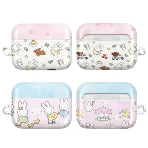 Cute Bunny AirPods Case – Adorable Miffyy AirPods Case for AirPods 4 3 2 1 & AirPods Pro 3 2 1 | Aesthetic Rabbit AirPod Cover, Kawaii Soft Pastel Cartoon Animal Design, Cozy Cute Soft Girl Style, Girly Gift for Her Women Girls