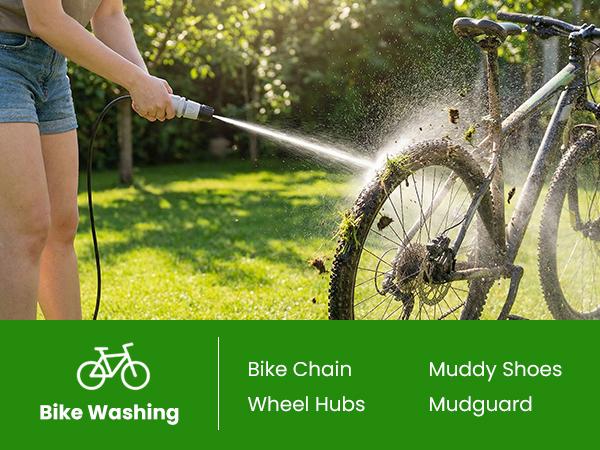 [Tiktok US Limited] EasyWox Portable Electric Pressure Washer with 3.2 Gal Tank, 4-in-1 Nozzle, Max 1200 PSI Foldable Cordless Power Washer, Type-C Charging, Portable Water Sprayer for Camping, Bike, Pet, Garden, Car Wash