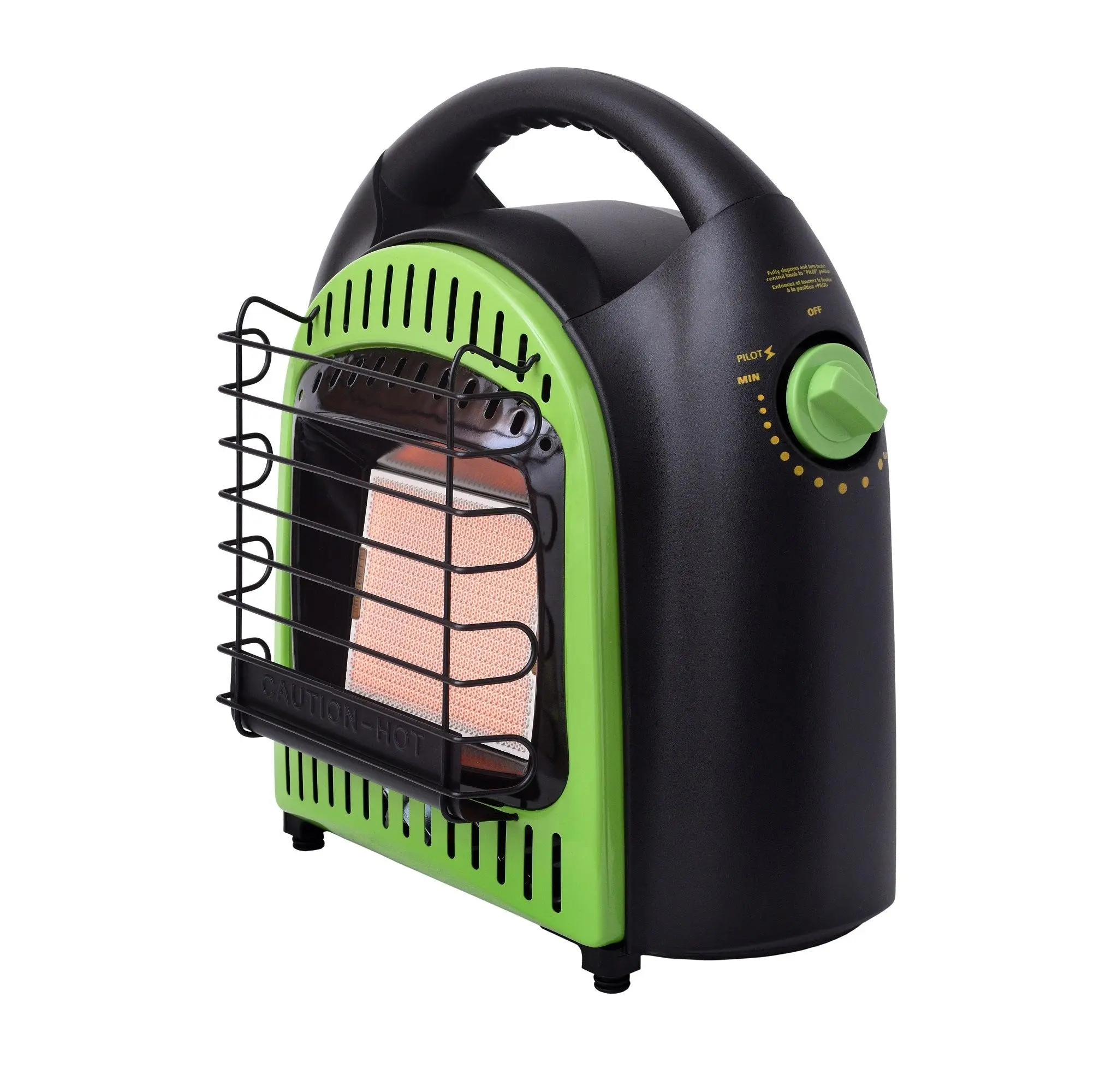 Flame King 10,000 BTU Propane Space Radiant Portable Heater for Camping, Garage, Ice Fishing, Patio