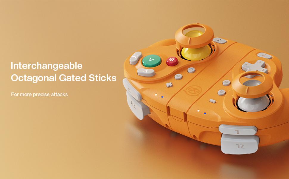 NYXI Wizard Orange Wireless Gamepad for Switch/Switch OLED/Switch 2 – Joystick, Perfect Gift for Gamers Adjustable Console Rechargeable Turbo Wired Smartphone NYXI Wizard Orange Wireless Gamepad for Switch/Switch OLED/Switch 2 – Joystick, Perfect Gift for Gamers Adjustable Console Rechargeable Turbo Wired Smartphone